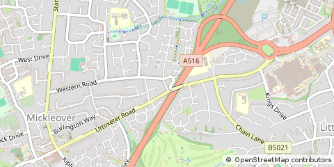 Map of Derby, Derbyshire