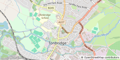 Map of Tonbridge