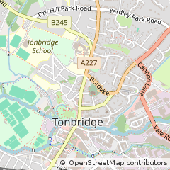 Map of Tonbridge