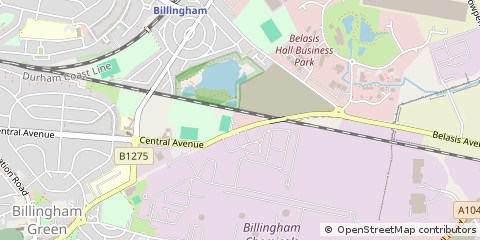 Map of Billingham