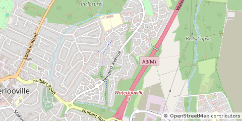 Map of Waterlooville, Hampshire