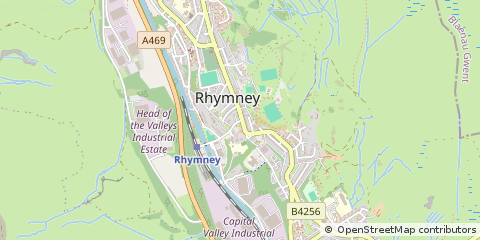Map of Rhymney