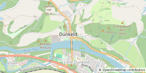 Map of Dunkeld