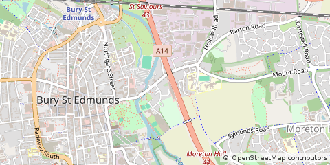 Map of Bury ST. Edmunds