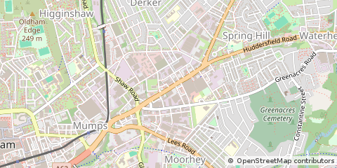 Map of Oldham