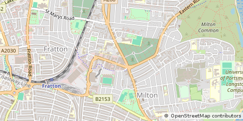 Map of Southsea, Hampshire