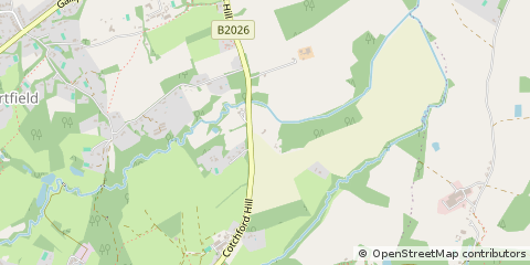 Map of Hartfield, Sussex
