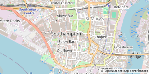 Map of Southampton