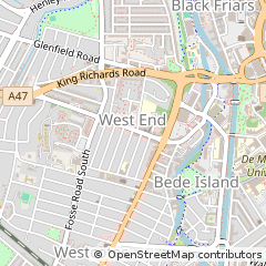 Map of Leicester, Leicestershire