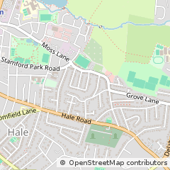 Map of Altrincham, Greater Manchester