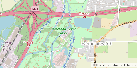 Map of West Drayton, Middlesex