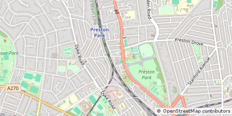 Map of Brighton, East Sussex