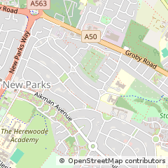 Map of Leicester, Leicestershire