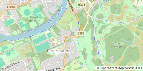 Map of Richmond, Surrey