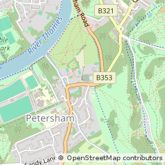 Map of Richmond, Surrey