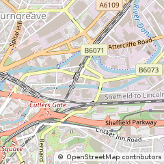 Map of Sheffield