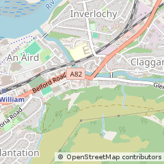 Map of Fort William, Highland
