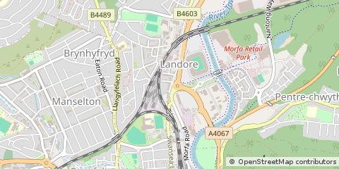 Map of Swansea