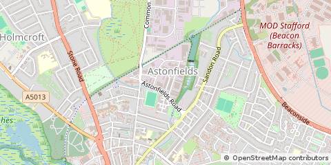 Map of Stafford