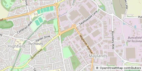 Map of Hemel Hempstead, Herts