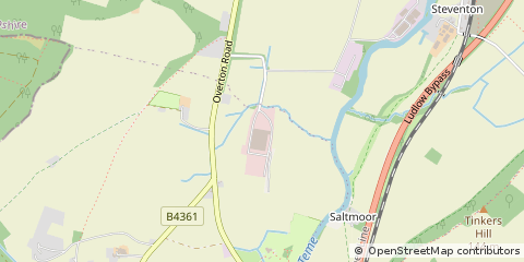 Map of Ludlow, Shropshire
