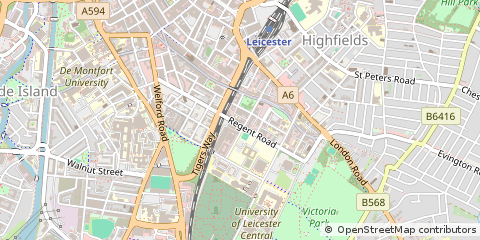 Map of Leicester
