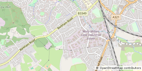 Map of Wokingham, Berkshire