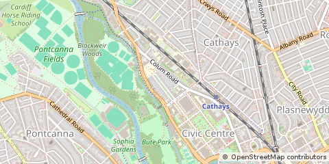 Map of Cardiff
