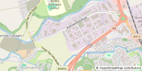 Map of Perth, Perthshire