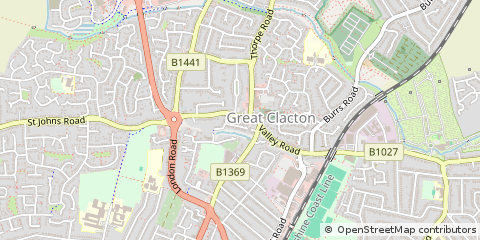 Map of Clacton-on-SEA