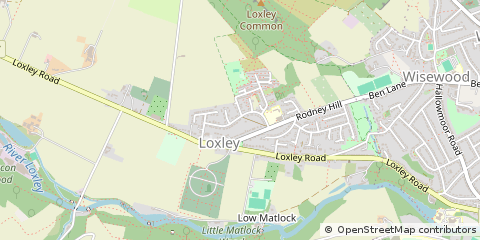 Map of Sheffield, South Yorkshire