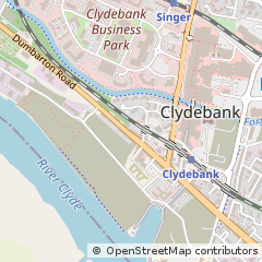 Map of Clydebank, Dunbartonshire