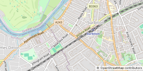 Map of Surbiton