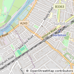 Map of Surbiton