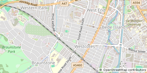 Map of Leicester