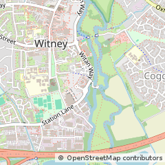 Map of Witney, Oxfordshire