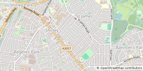Map of Southampton, Hampshire