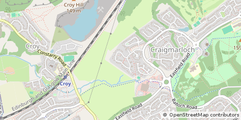 Map of Airdrie, North Lanarkshire