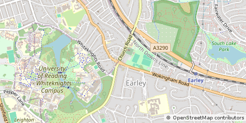 Map of Reading, Berkshire