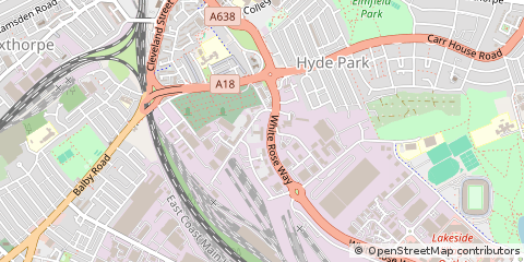 Map of Doncaster