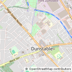Map of Dunstable, Bedfordshire