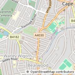 Map of Birmingham, West Midlands