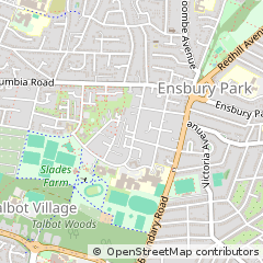 Map of Bournemouth, Dorset