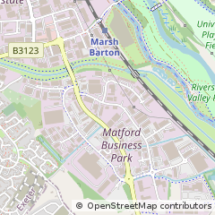 Map of Marsh Barton Trading Estate, Exeter Devon