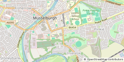 Map of Musselburgh, East Lothian