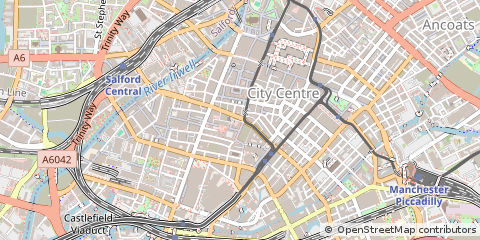 Map of Manchester