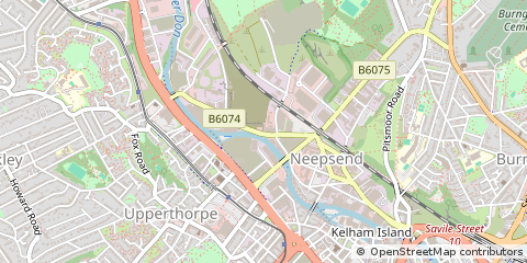 Map of Sheffield