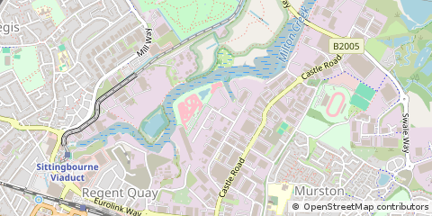 Map of Sittingbourne, Kent