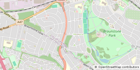 Map of Leicester