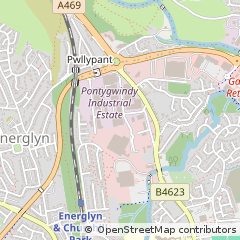 Map of Caerphilly